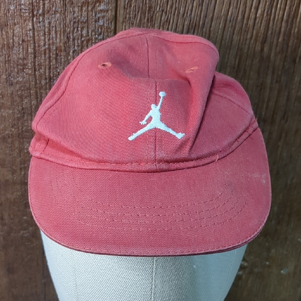 Air Jordan Vintage Infant Adjustable Hat Silhouette Cute Red White